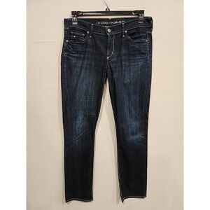 Citizens of Humanity Ava Jeans Womens Size 30 Blue Low Rise Straight 32"‎ Inseam